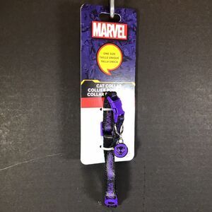 Disney Marvel Cat Collar Black Panther Wakanda Forever Black Purple New